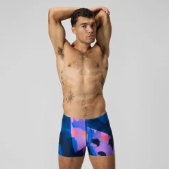 Aquashort Beachstar imprimé, hommes, bleu/rouge