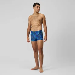Aquashort Beachstar imprimé, hommes, bleu