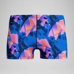 Aquashort Beachstar imprimé, hommes, bleu/rouge
