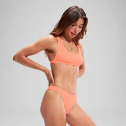Bas de bikini FLU3NTE échancré corail