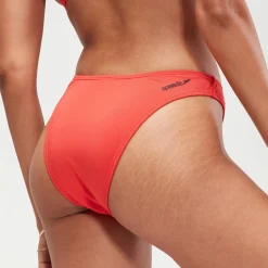 Bas de bikini FLU3NTE échancré rouge