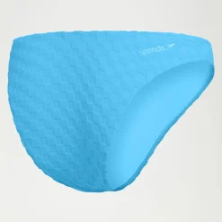 Bas de bikini FLU3NTE échancré en tissu éponge bleu
