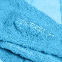 Bas de bikini FLU3NTE échancré en tissu éponge bleu