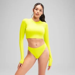 Bas de bikini FLU3NTE taille haute vert