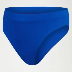 Bas de bikini FLU3NTE taille haute bleu