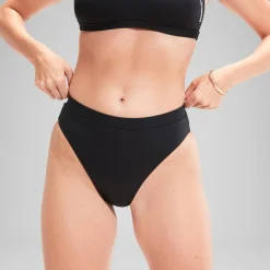Bas de bikini FLU3NTE taille haute noir