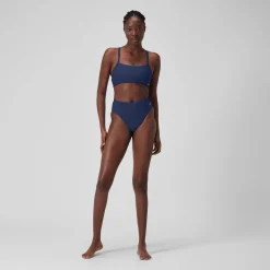 Bas uni taille haute pour Femmes Bleu céruléen