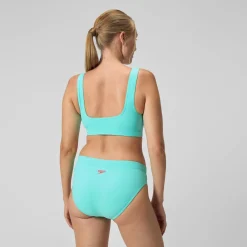 Bikini Femme texturé à dos en U Deep turquoise