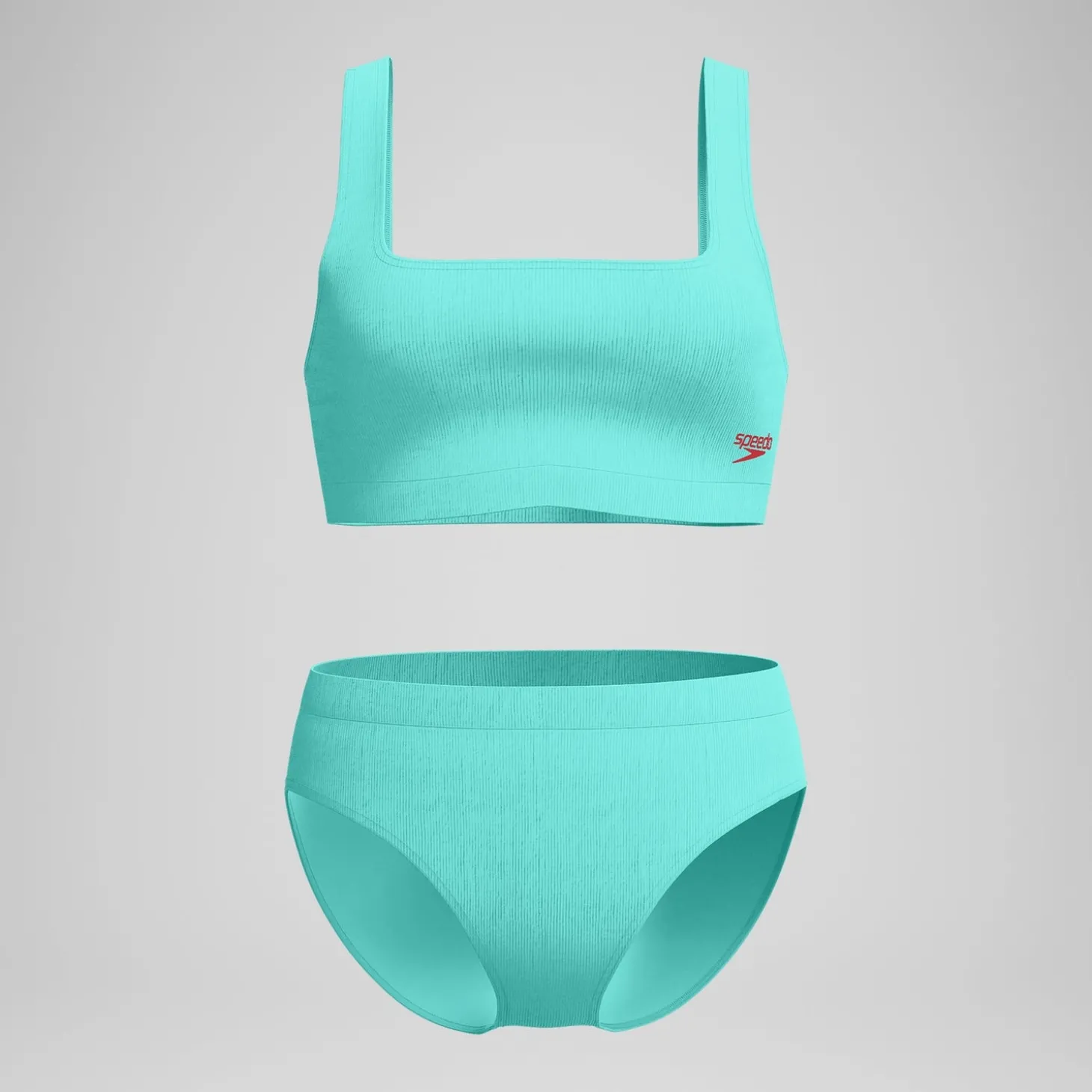 Bikini Femme texturé à dos en U Deep turquoise