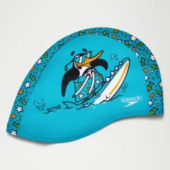 Bonnet Bébé en polyester Learn to Swim Chima le pingouin africain bleu/vert
