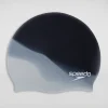Bonnet de bain Adulte en silicone multicolore noir/gris