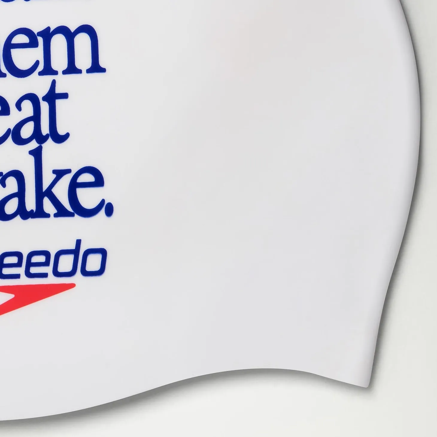 Bonnet de bain Adulte Logo Speedo blanc