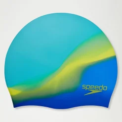 Bonnet de bain Junior Silicone bleu/jaune