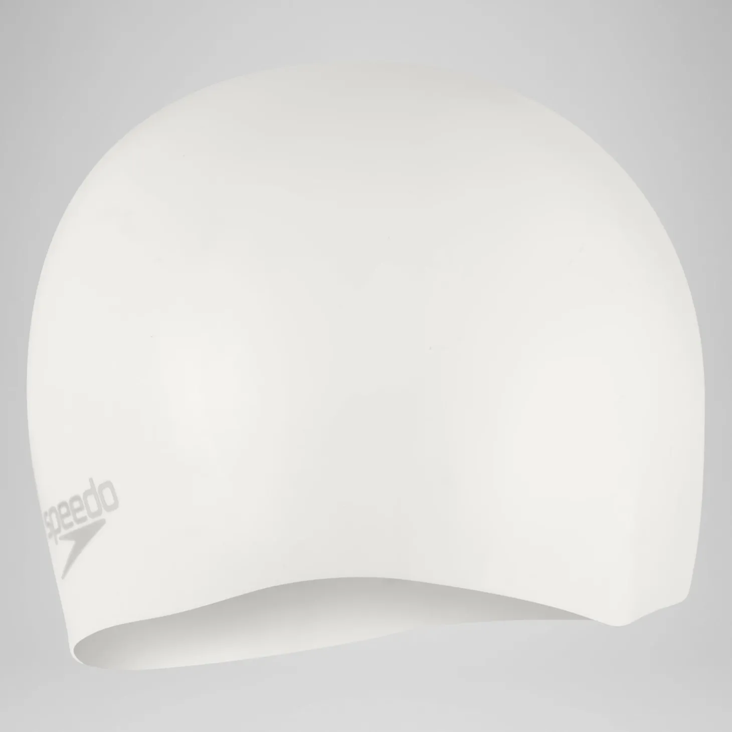Bonnet de bain uni moulé en silicone Blanc/Argent
