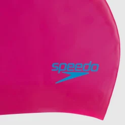 Bonnet Junior pour cheveux longs rose/bleu