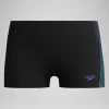 Boxer de bain Garçon Plastisol Placement noir/rouge