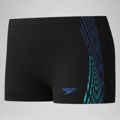 Boxer de bain Garçon Plastisol Placement noir/rouge