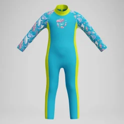 Boxer de bain Garçon V-Cut imprimé bleu
