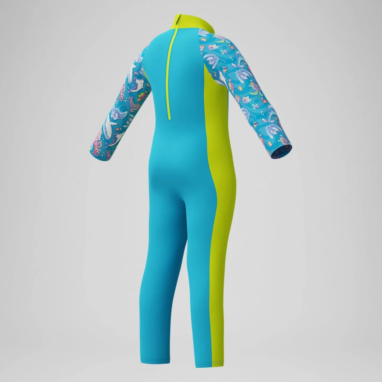 Boxer de bain Garçon V-Cut imprimé bleu
