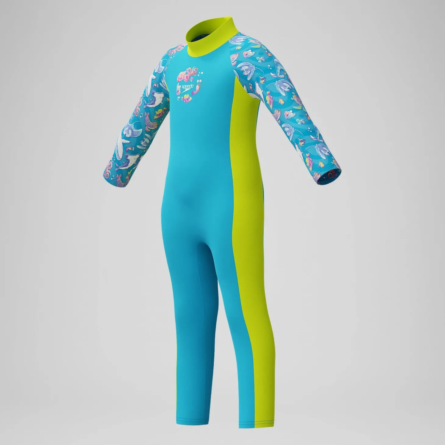 Boxer de bain Garçon V-Cut imprimé bleu