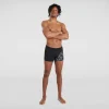 Boxer de bain Homme Allover coupe en V noir/gris