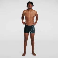 Boxer de bain Homme Allover Coupe en V Noir
