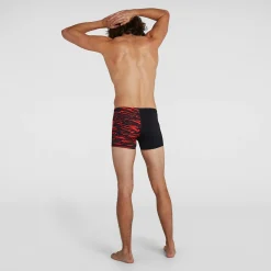 Boxer de bain Homme Allover Coupe en V Noir