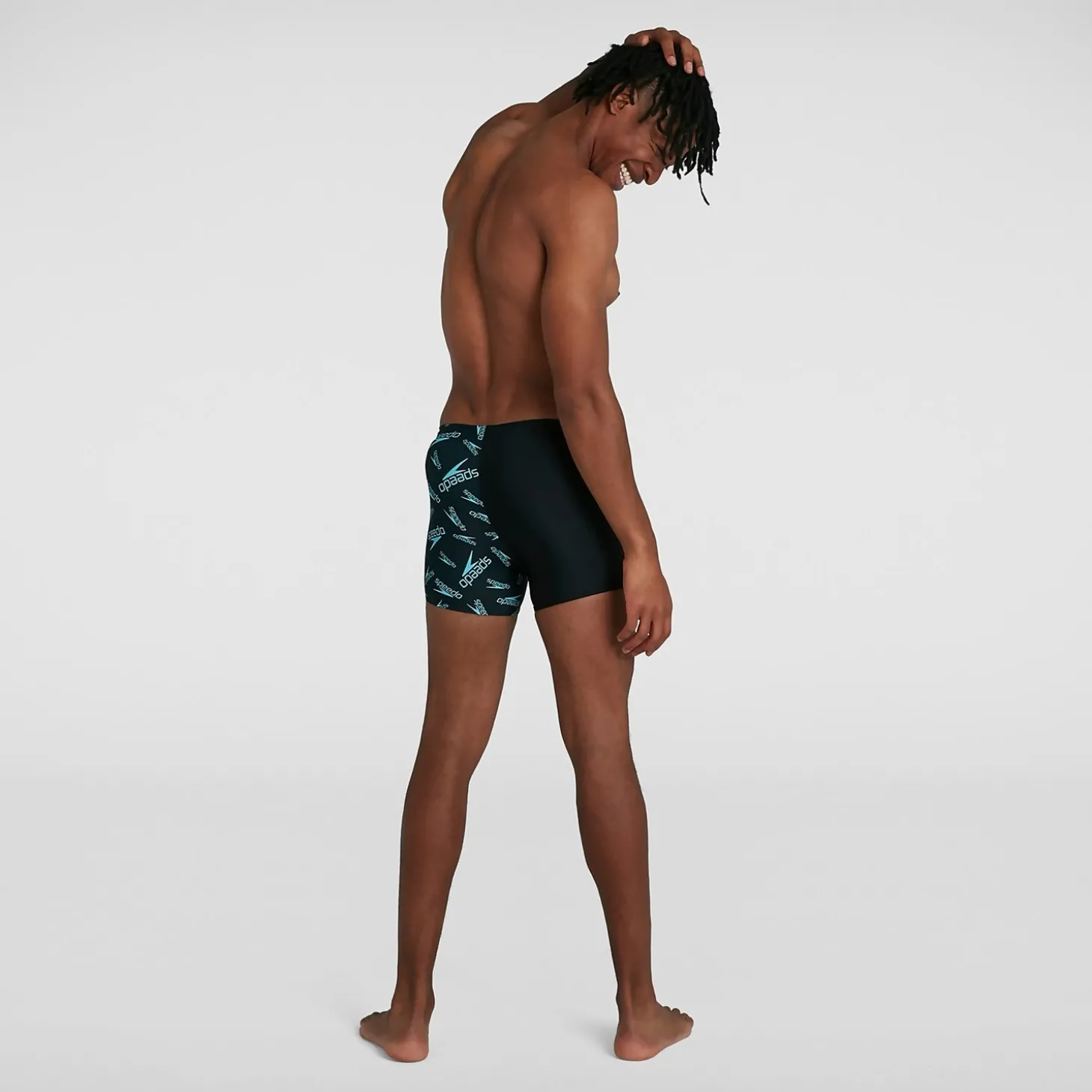 Boxer de bain Homme Allover Coupe en V Noir