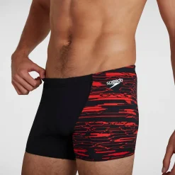 Boxer de bain Homme Allover Coupe en V Noir