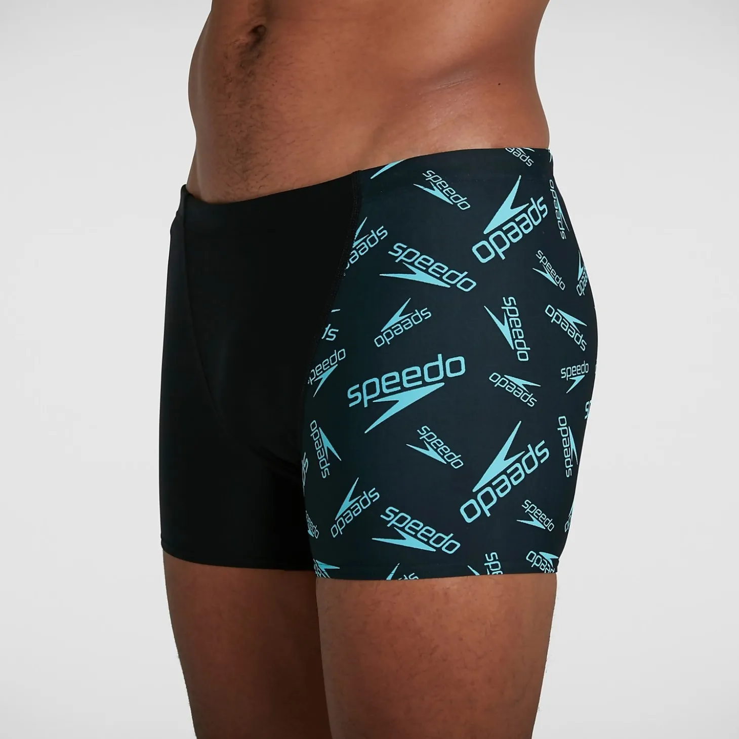 Boxer de bain Homme Allover Coupe en V Noir