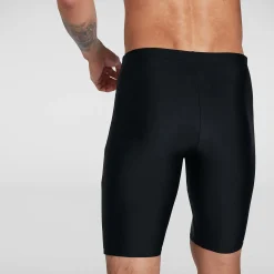 Boxer de bain Homme Allover coupe en V noir/orange