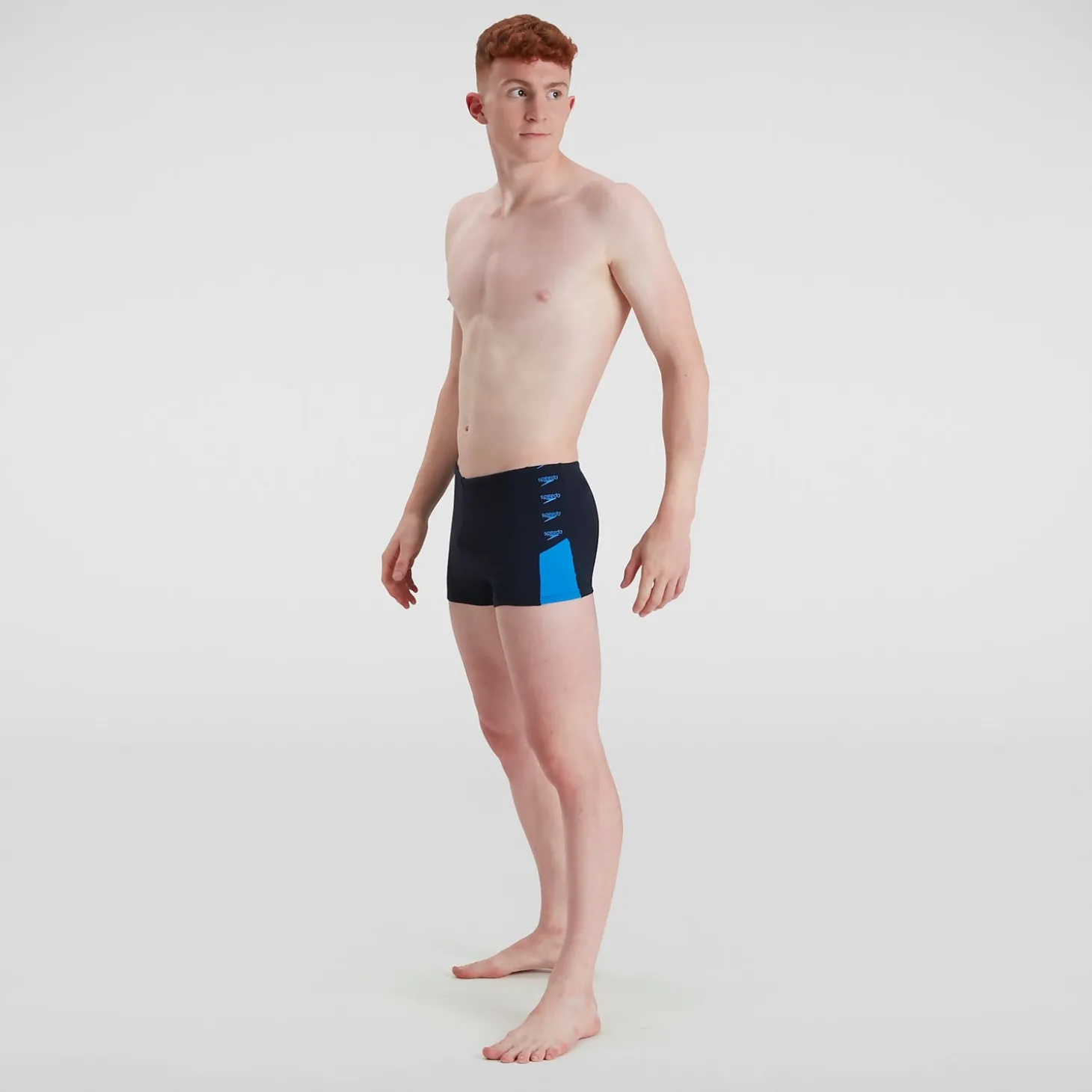 Boxer de bain Homme Boom Logo Splice bleu marine/bleu
