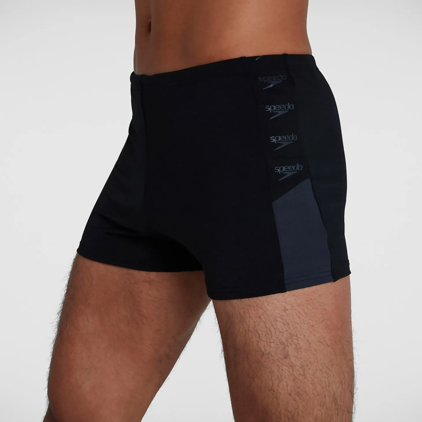 Boxer de bain Homme Boom Logo Splice Noir