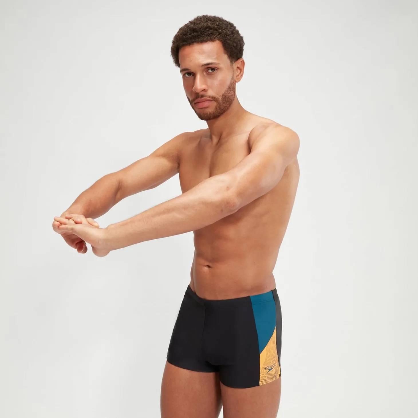 Boxer de bain Homme Dive noir/bleu sarcelle