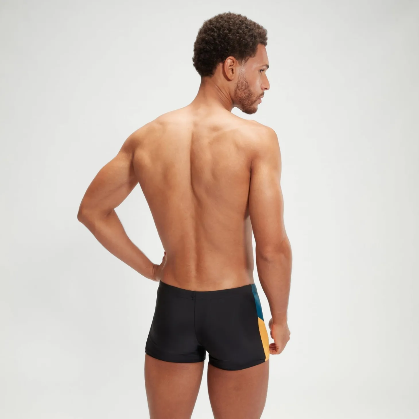 Boxer de bain Homme Dive noir/bleu sarcelle