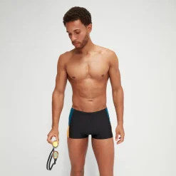 Boxer de bain Homme Dive noir/bleu sarcelle