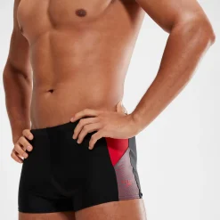 Boxer de bain Homme Dive noir/rouge