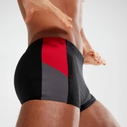 Boxer de bain Homme Dive noir/rouge
