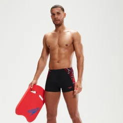 Boxer de bain Homme ECO Endurance+ Splice noir/rouge