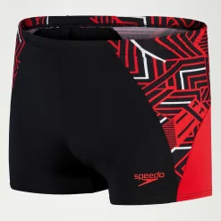 Boxer de bain Homme ECO Endurance+ Splice noir/rouge