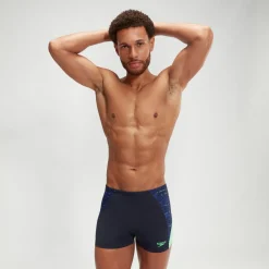 Boxer de bain Homme Endurance+ Max Splice bleu marine/vert
