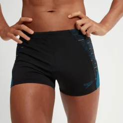 Boxer de bain Homme Endurance+ Max Splice noir/bleu sarcelle