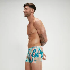 Boxer de bain Homme Escape bleu/rose