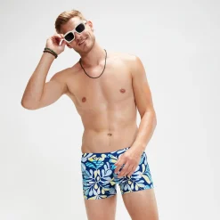 Boxer de bain Homme Escape bleu/blanc