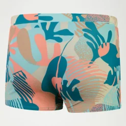 Boxer de bain Homme Escape bleu/rose