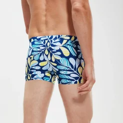 Boxer de bain Homme Escape bleu/blanc