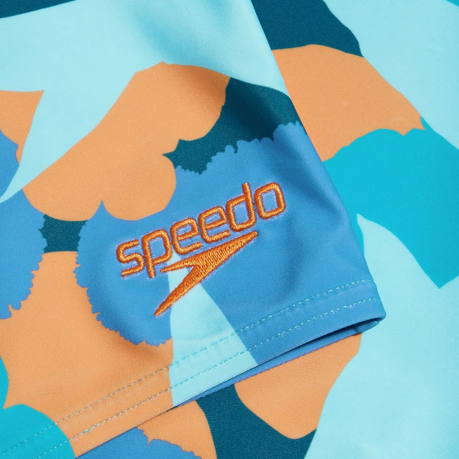 Boxer de bain Homme Escape bleu/abricot