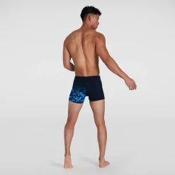 Boxer de bain Homme Hyper Boom coupe en V noir/bleu