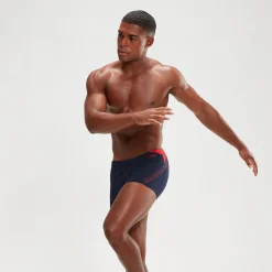 Boxer de bain Homme HyperBoom Splice bleu marine/rouge