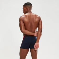 Boxer de bain Homme HyperBoom Splice bleu marine/rouge